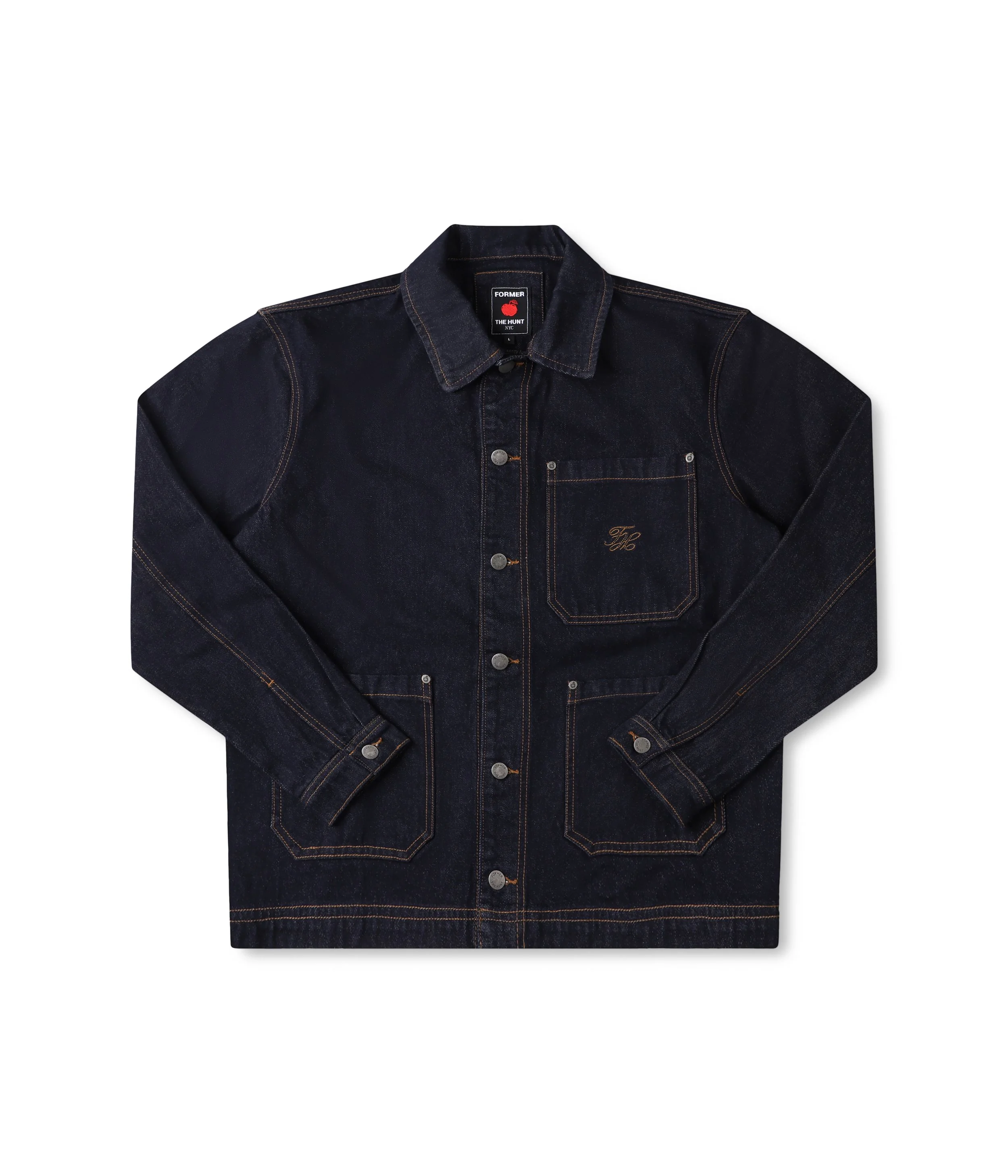 FORMER x HUNT - JACKET // RAW INDIGO DENIM — THE HUNT NYC
